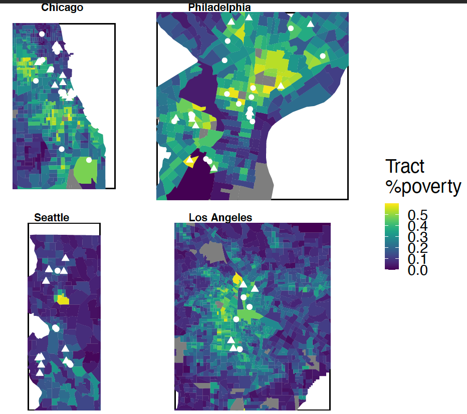 Map of randomization sites